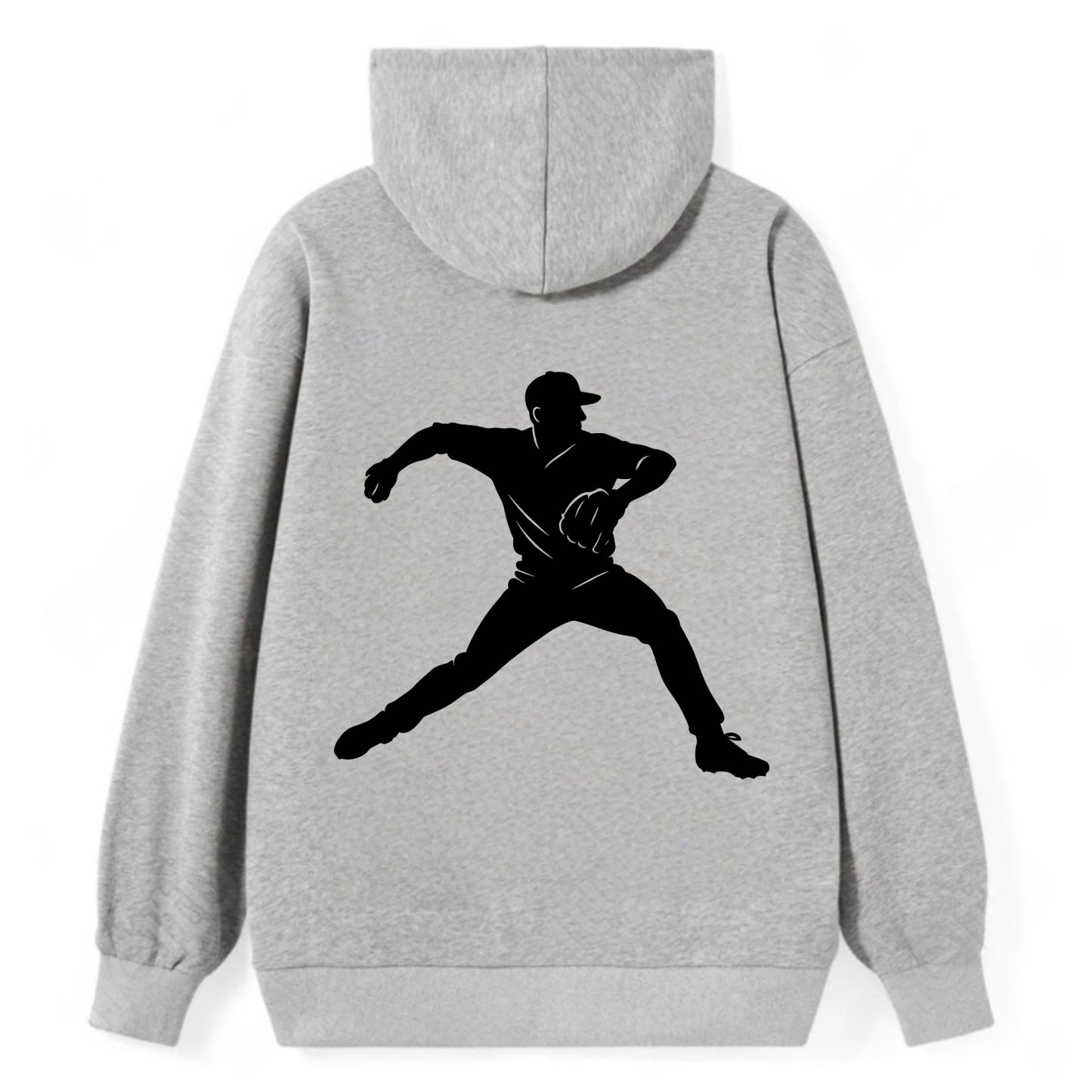 Baseball pitcher wind-up motion - Classic Pullover Hoodie - Grey