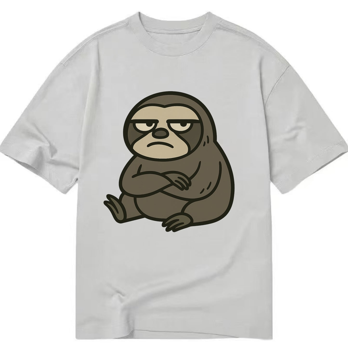 The Sloth Judging Silently - Classic T-shirt - Grey
