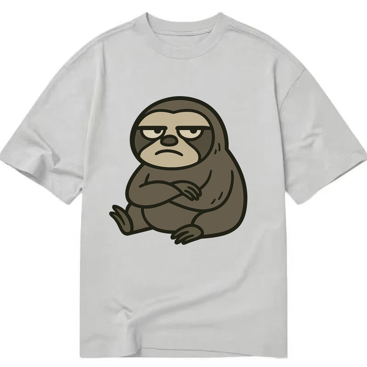 The Sloth Judging Silently - Classic T-shirt - Grey