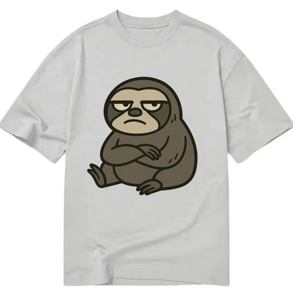 The Sloth Judging Silently - Classic T-shirt - Grey