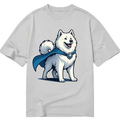 Samoyed Winter Hero  - Classic T-shirt - Grey