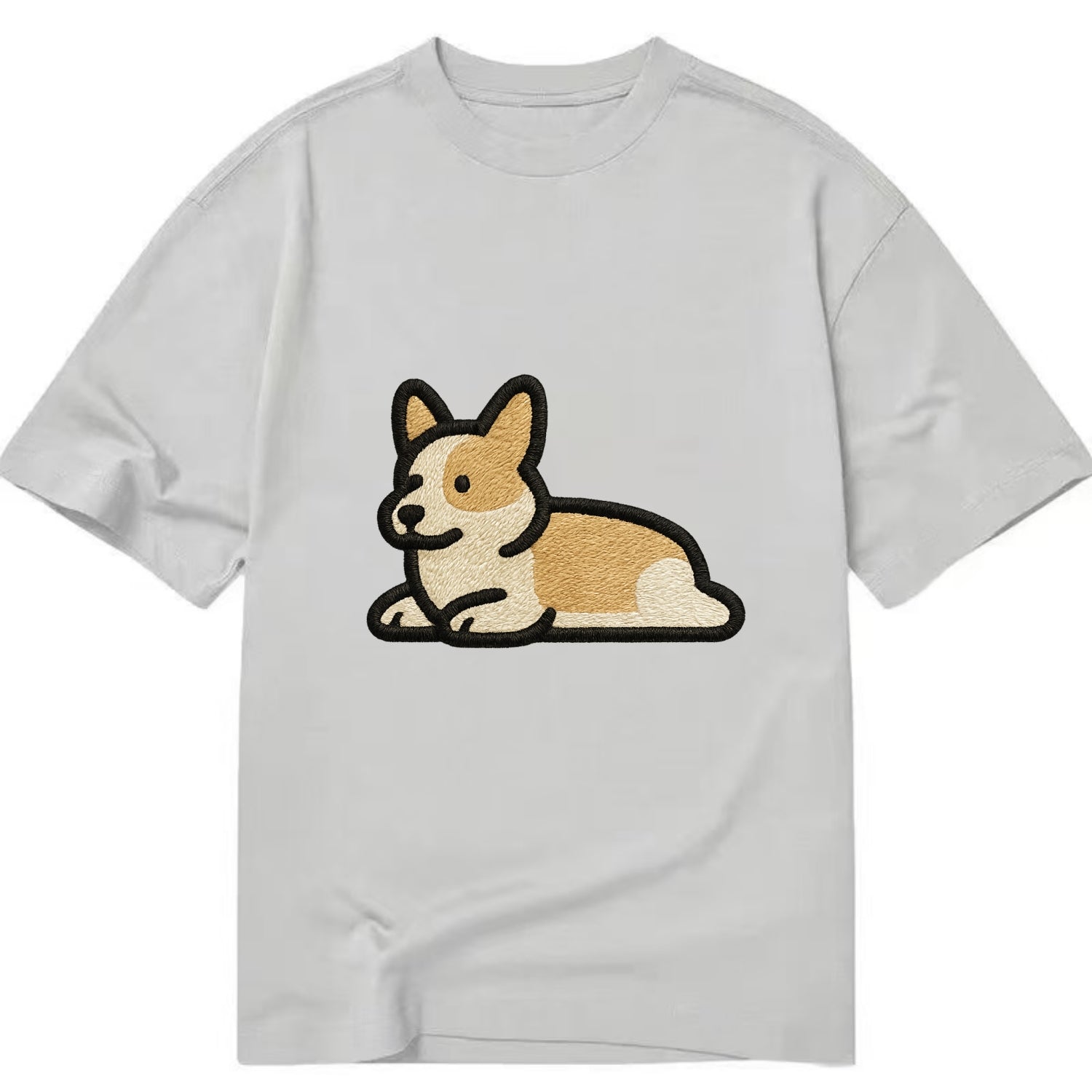 Corgi - Sploot lying position - Classic T-shirt - Grey