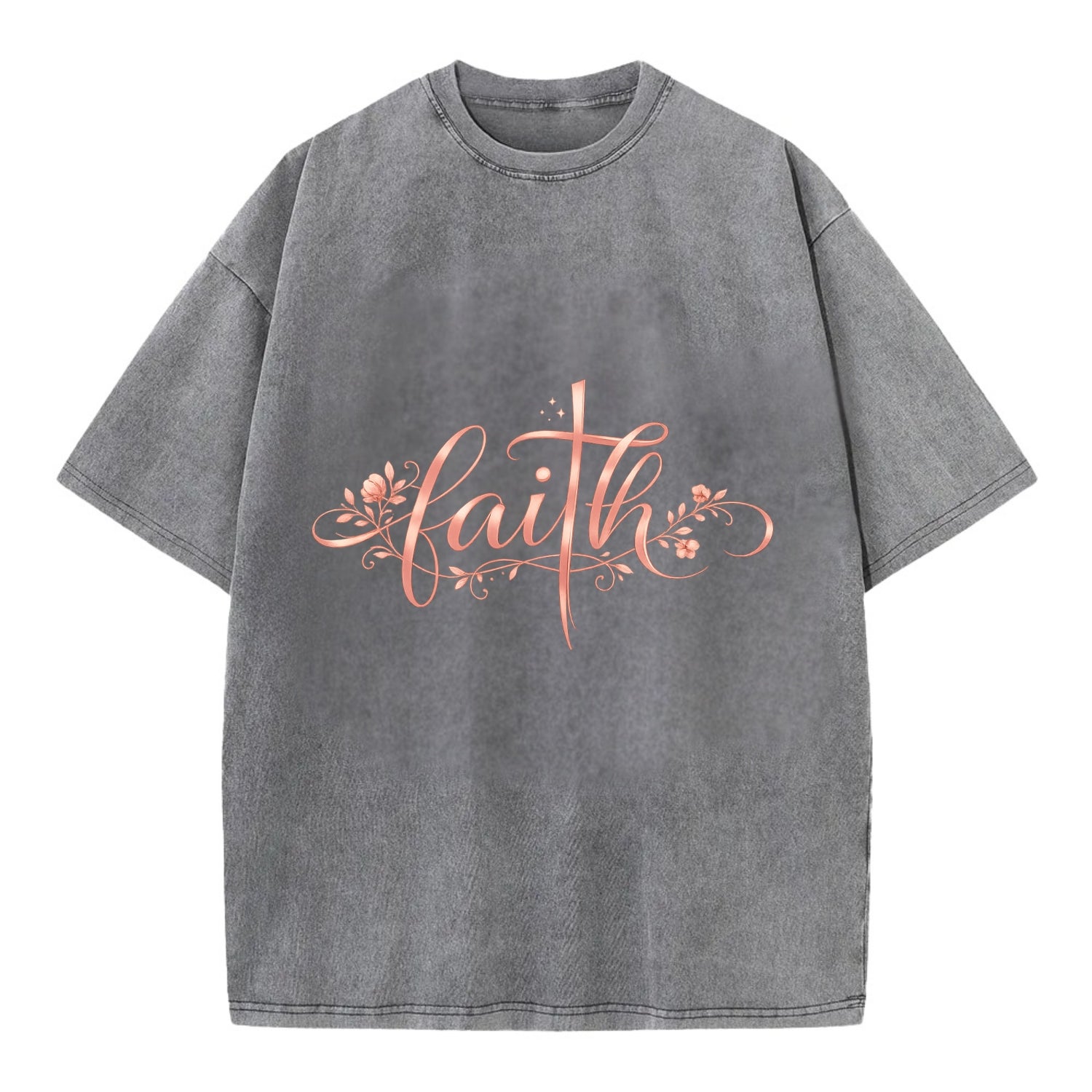 Faith - Vintage T-shirt - Grey