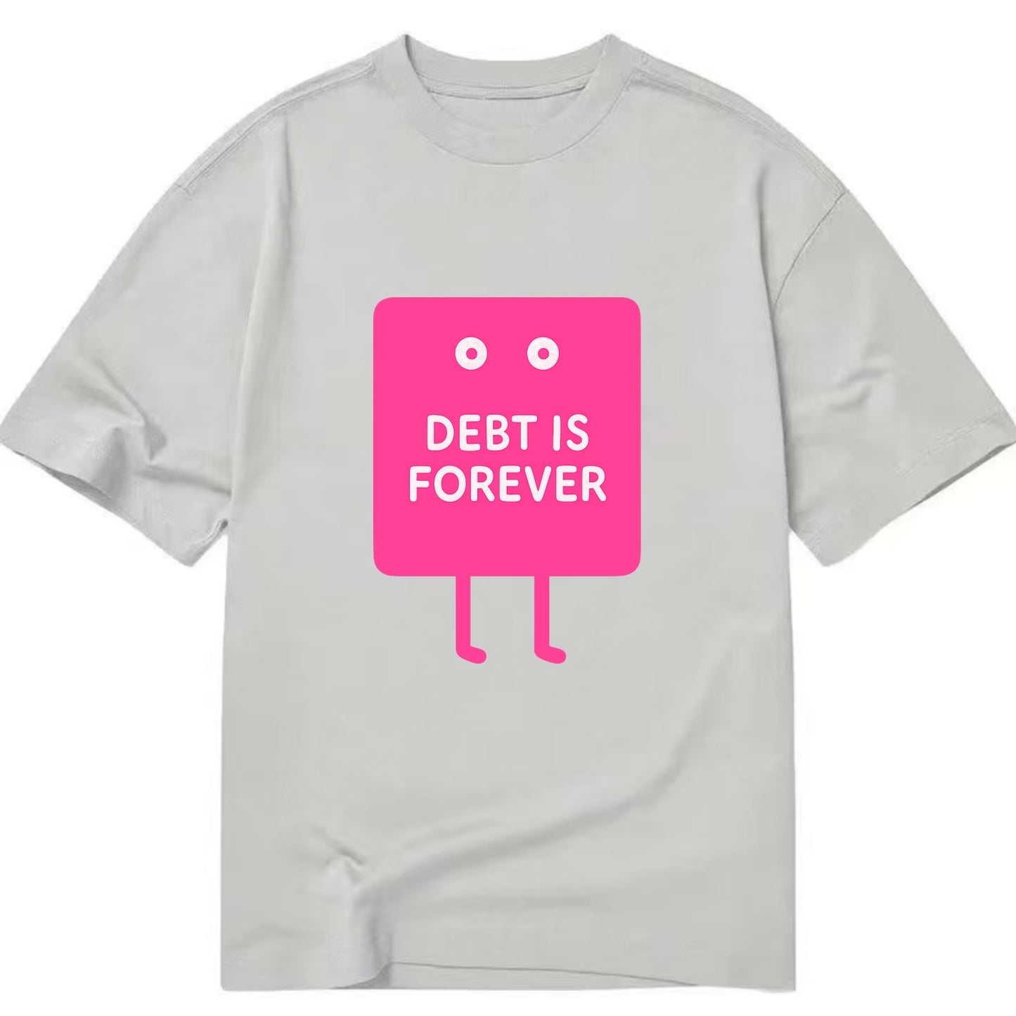 DEBT IS FOREVER | Immortal credit card - Classic T-shirt - Grey