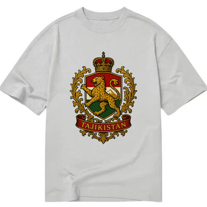 Tajikistan Heritage Badge  - Classic T-shirt - Grey