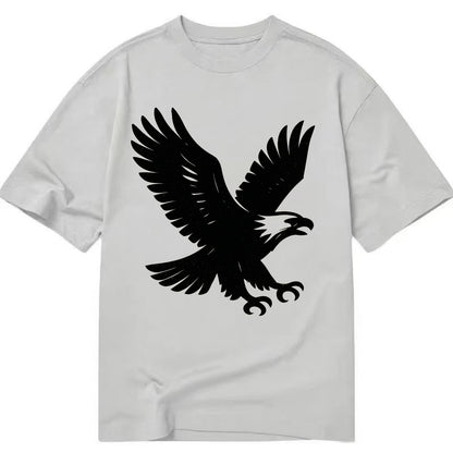 Eagle in flight - liberty and independence ink brushstrokes - Classic T-shirt - Grey