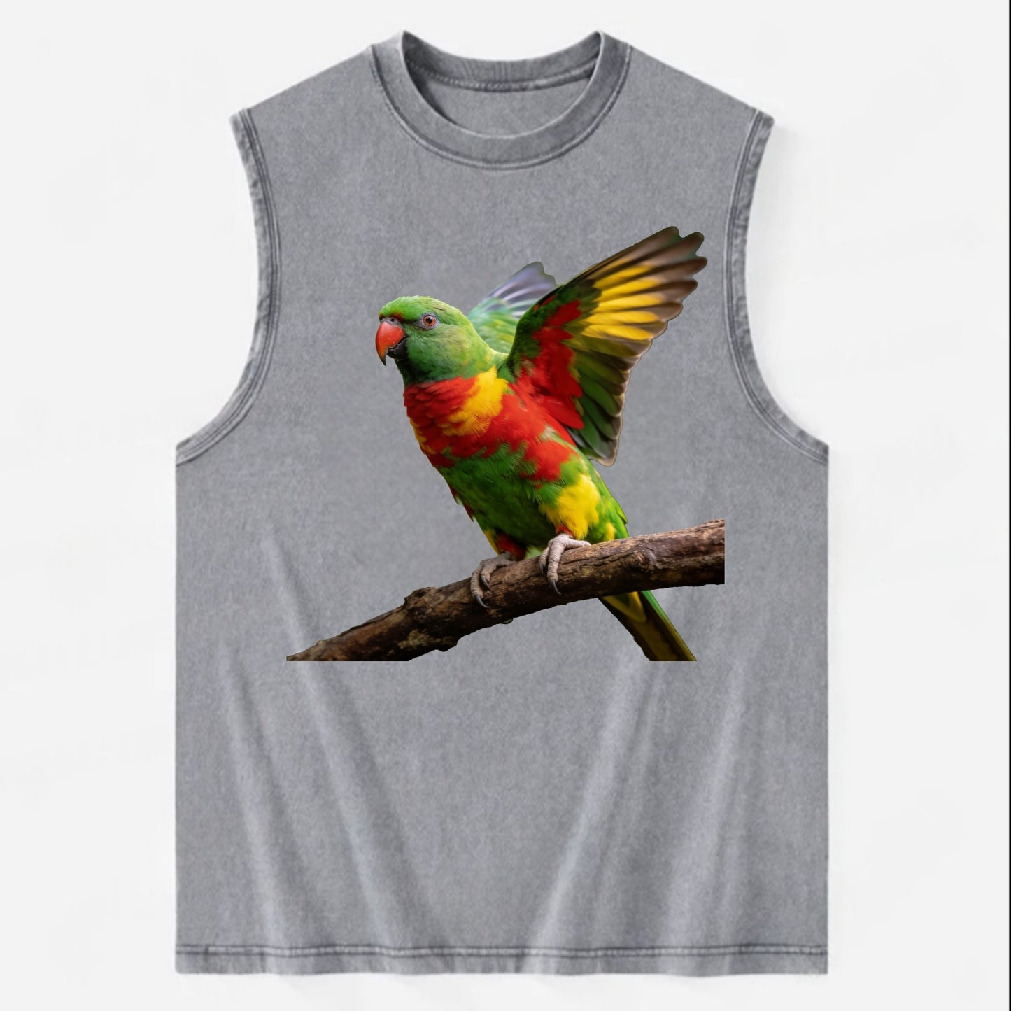Parrot - Vintage Washed Tank - Grey