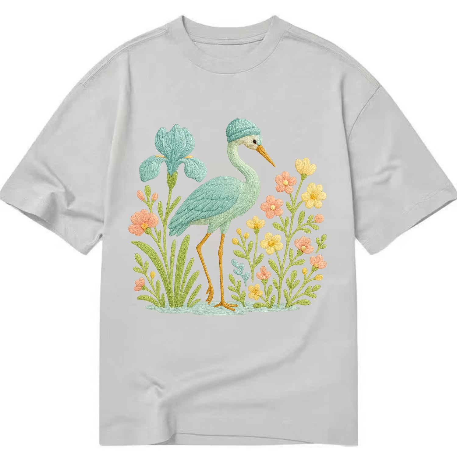 Mint Crane - Classic T-shirt - Grey