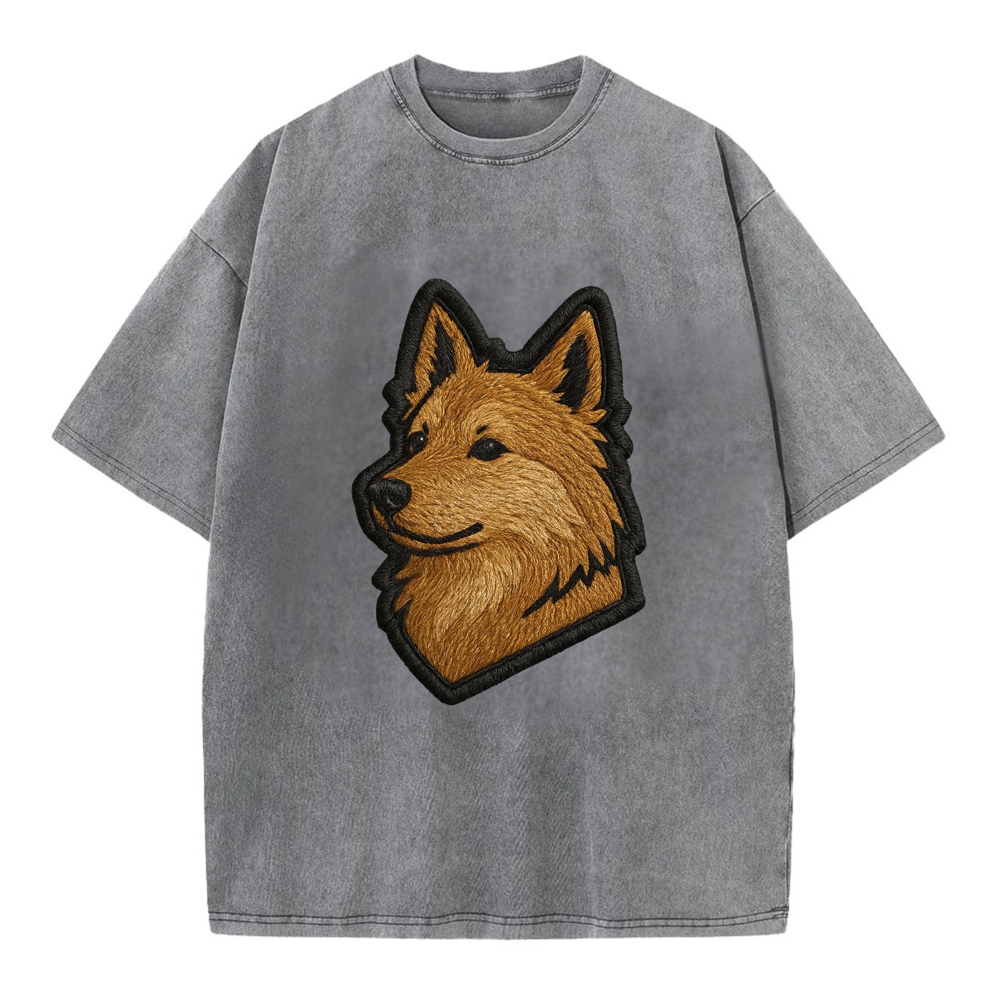 Icelandic Sheepdog - Trendy Iceland spit - Vintage T-shirt - Grey