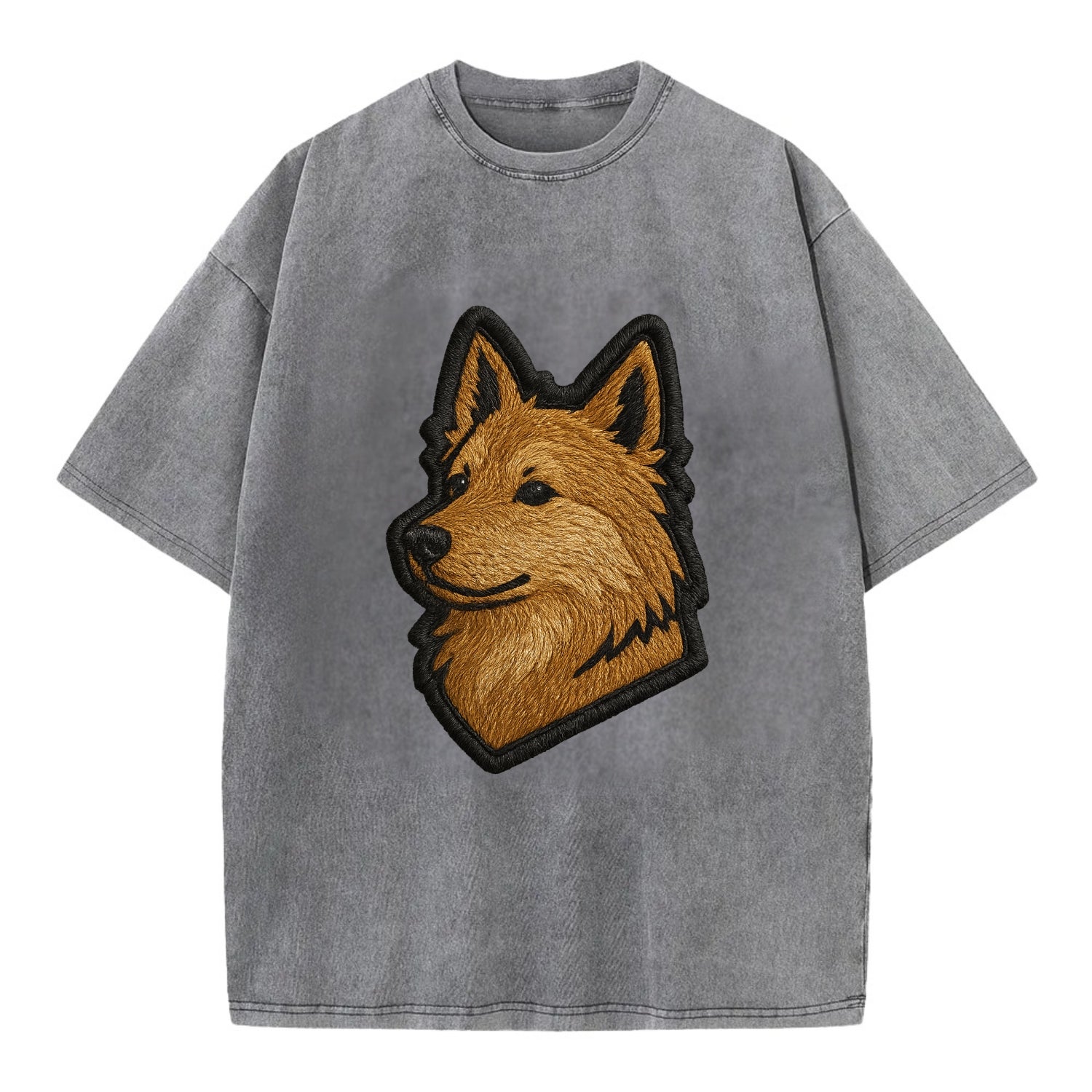 Icelandic Sheepdog - Trendy Iceland spit - Vintage T-shirt - Grey