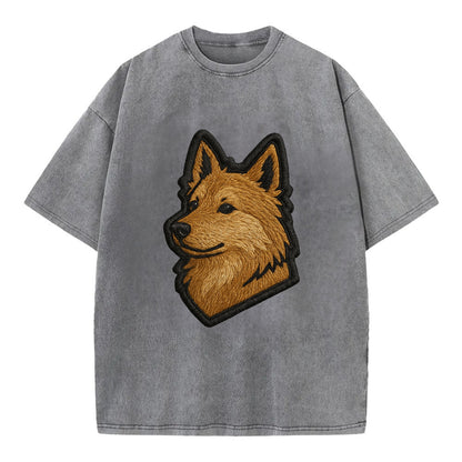 Icelandic Sheepdog - Trendy Iceland spit - Vintage T-shirt - Grey