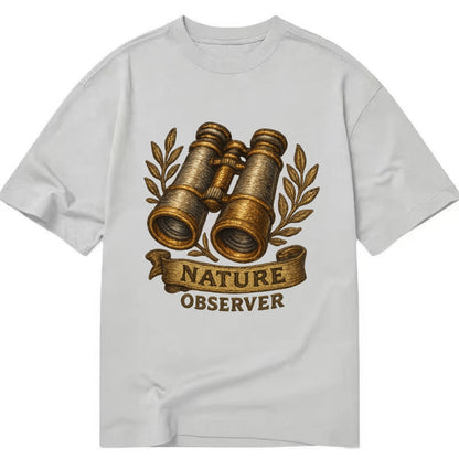 Binoculars for birdwatching - nature observer - Classic T-shirt - Grey