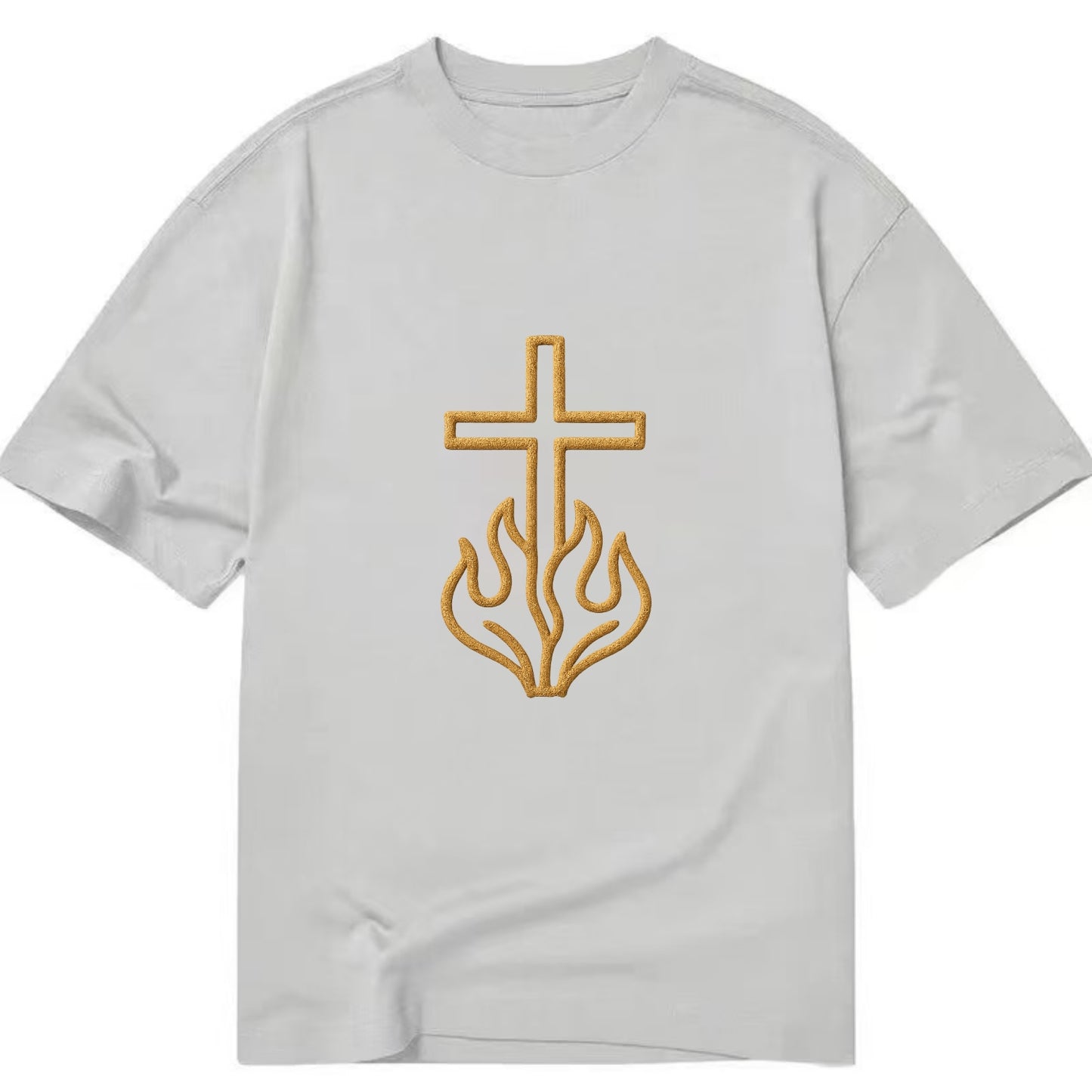 Burning Bush Cross  - Classic T-shirt - Grey