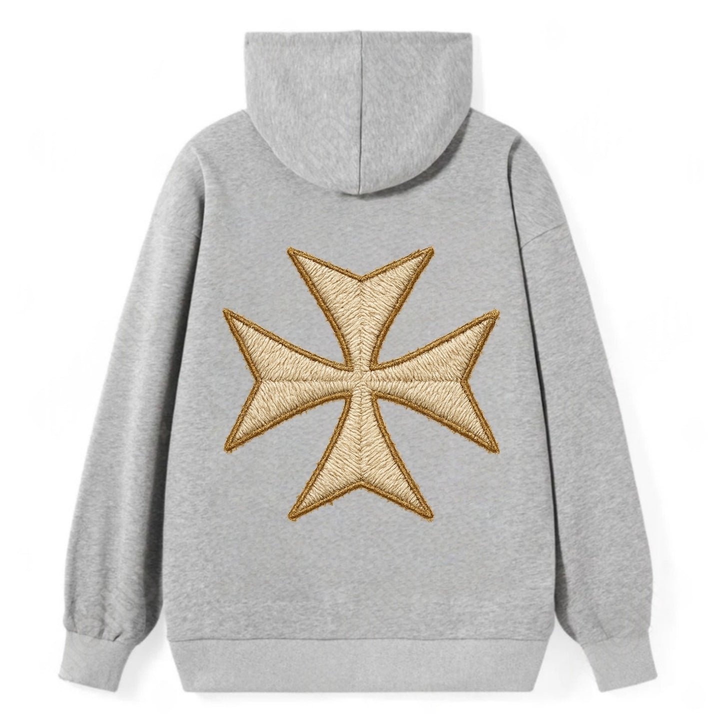 Hospitaller Cross  - Classic Pullover Hoodie - Grey