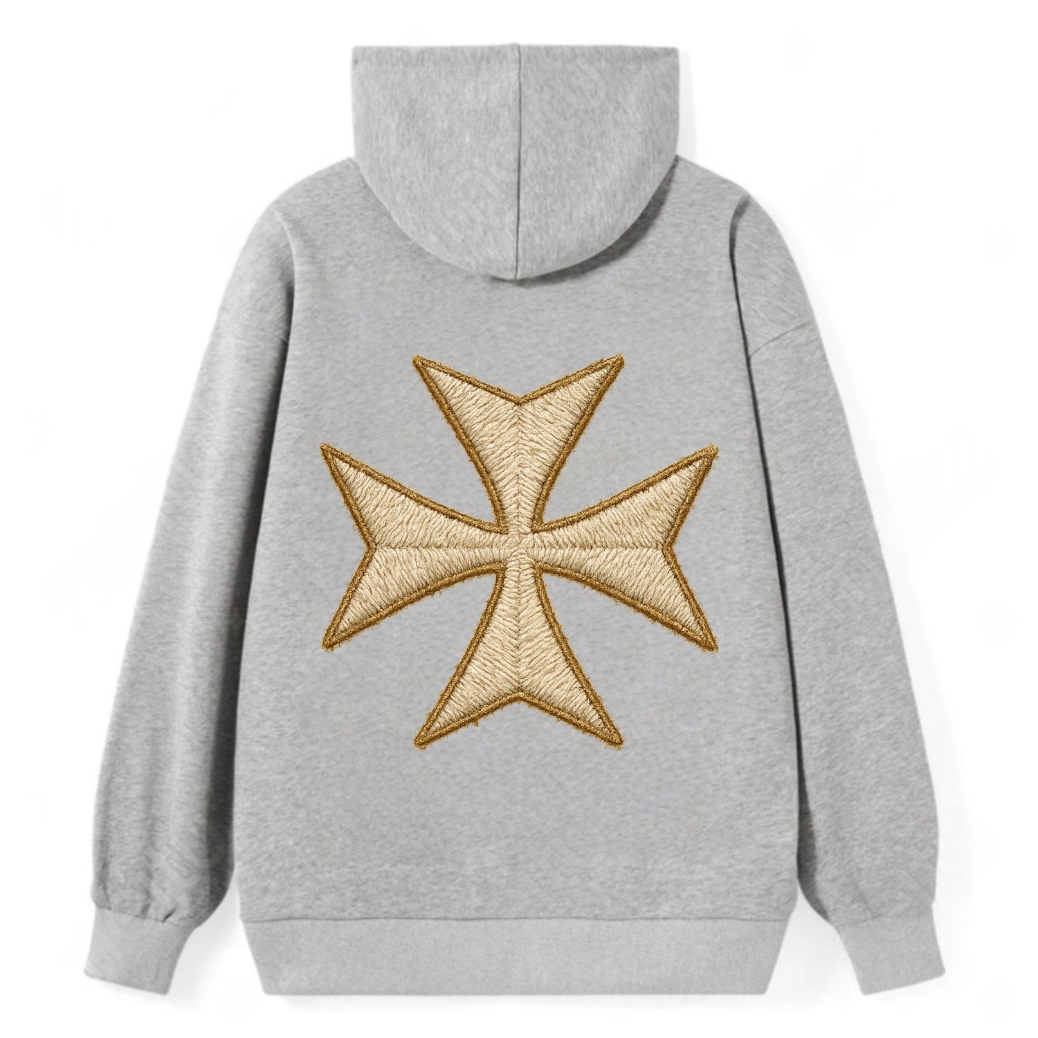 Hospitaller Cross  - Classic Pullover Hoodie - Grey