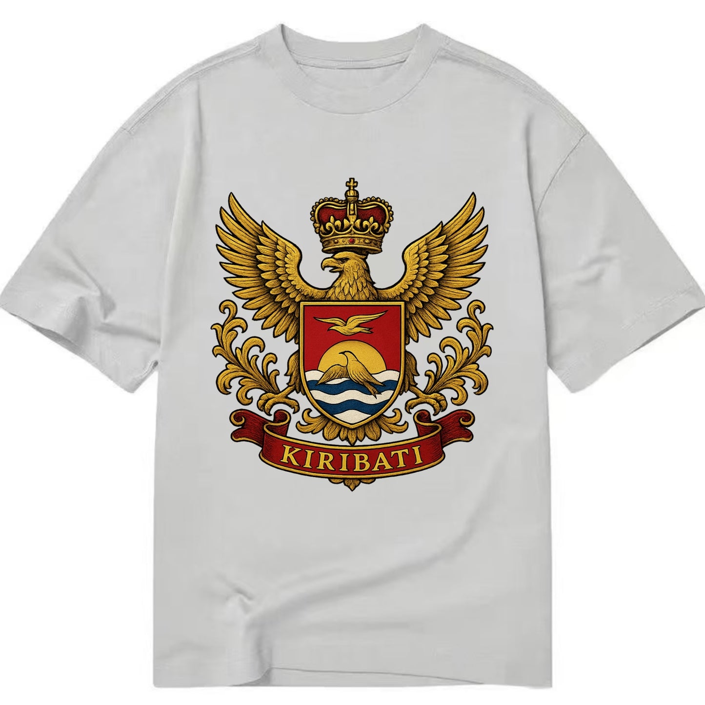 Kiribati Heritage Badge  - Classic T-shirt - Grey