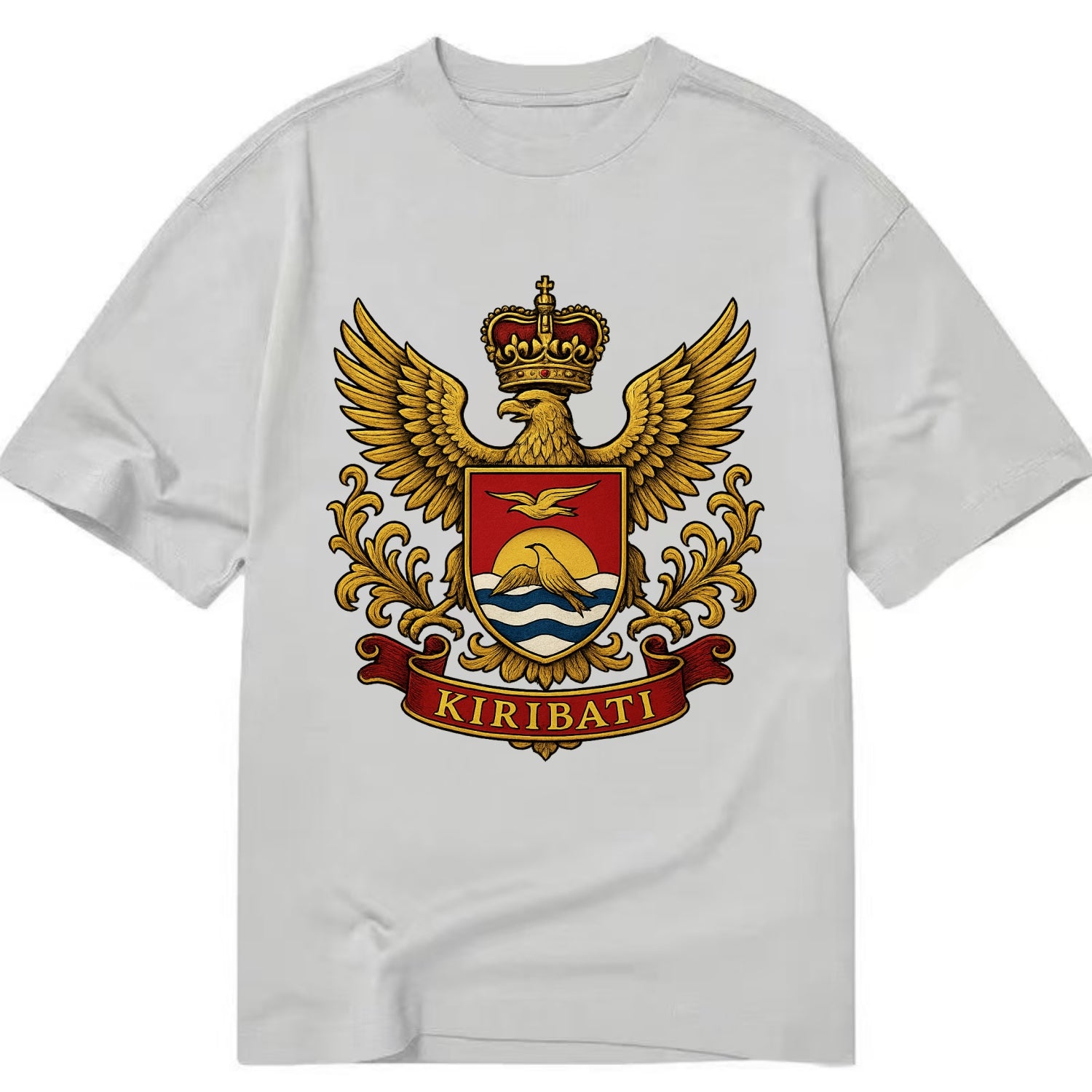 Kiribati Heritage Badge  - Classic T-shirt - Grey