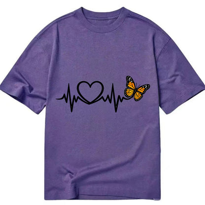 Heartbeat Butterfly - Classic T-shirt