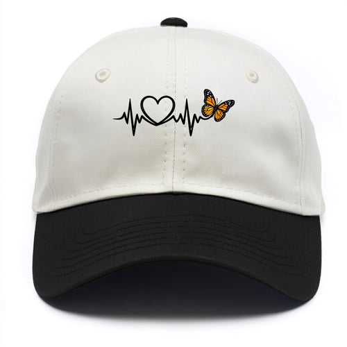 Heartbeat Butterfly - Two Tone Cap