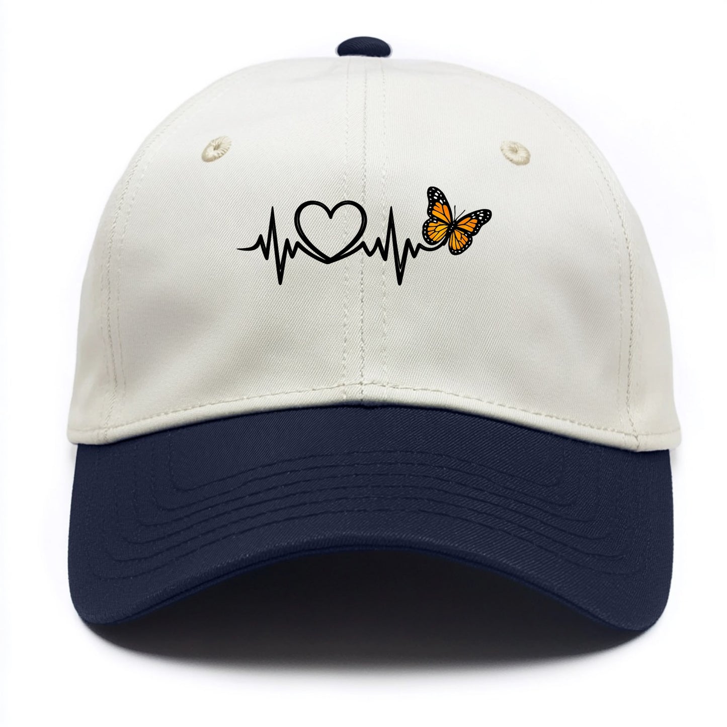 Heartbeat Butterfly - Two Tone Cap