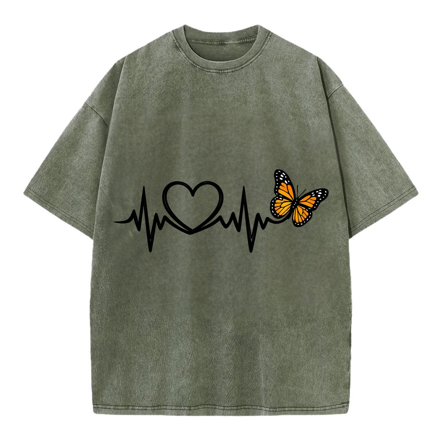 Heartbeat Butterfly - Vintage T-shirt