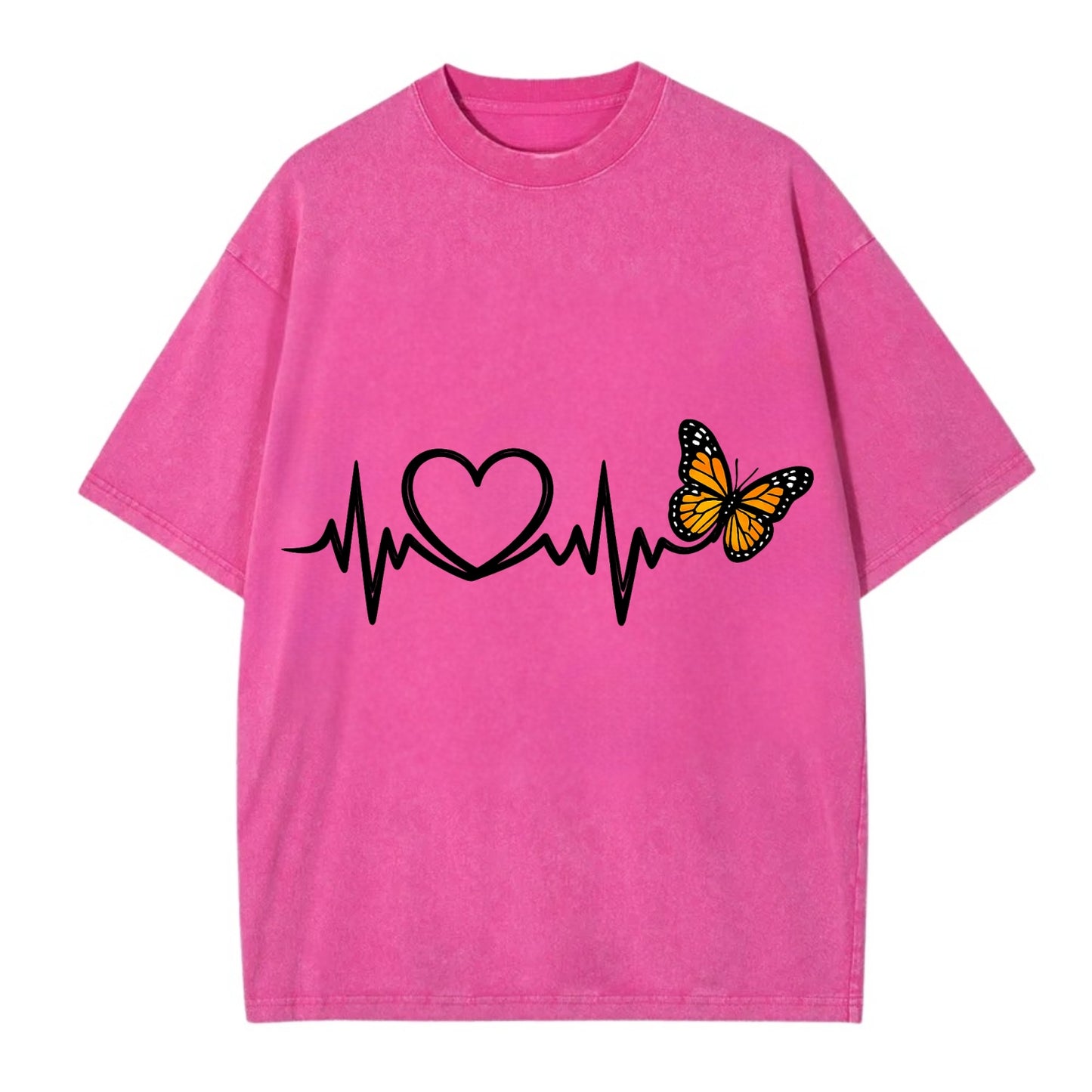Heartbeat Butterfly - Vintage T-shirt