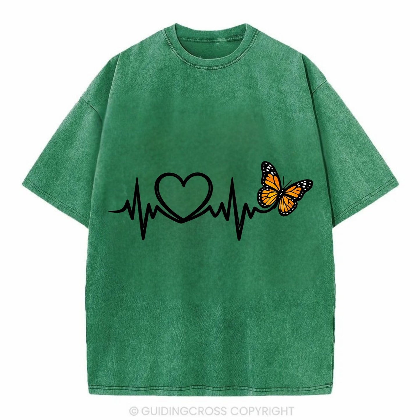 Heartbeat Butterfly - Vintage T-shirt