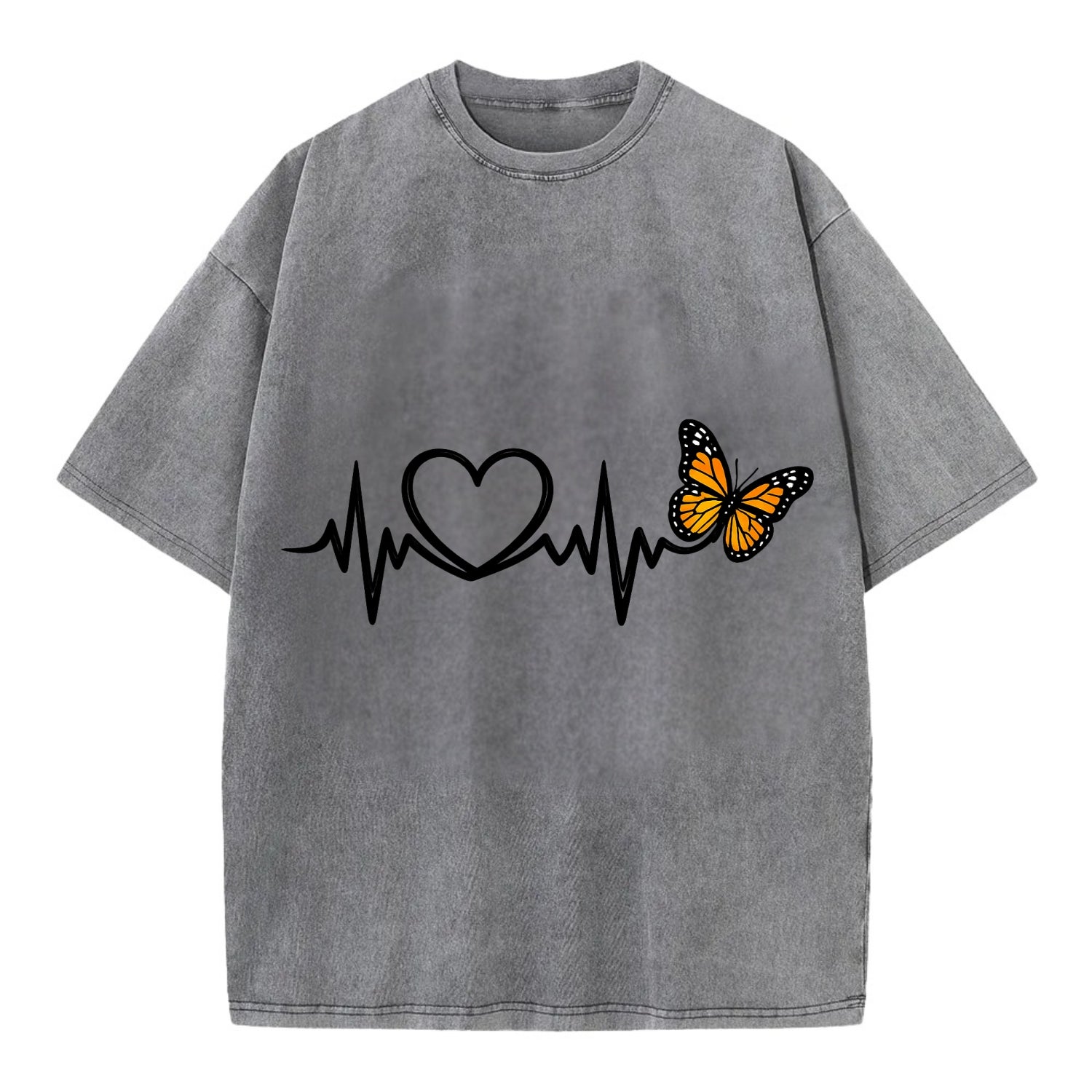 Heartbeat Butterfly - Vintage T-shirt