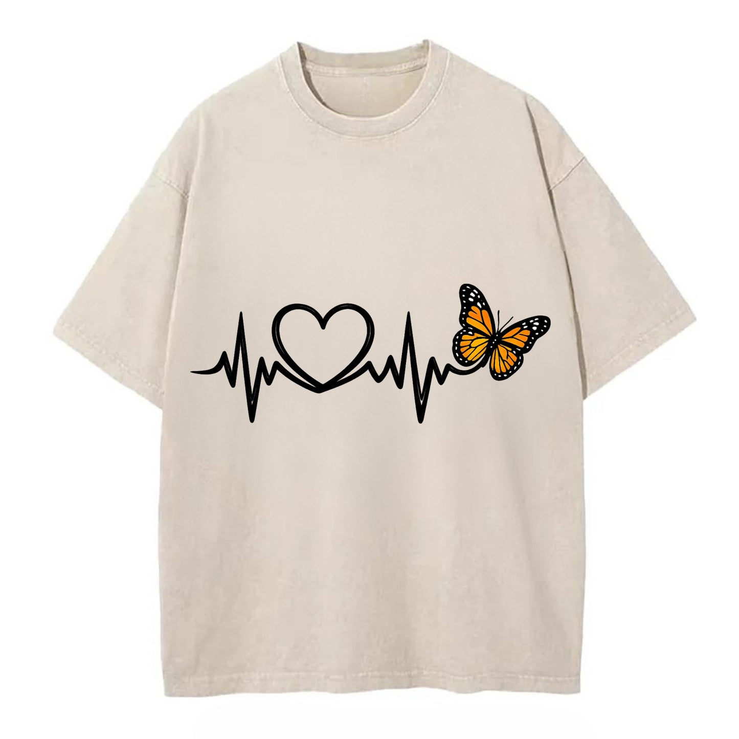 Heartbeat Butterfly - Vintage T-shirt