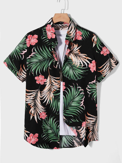 Hong Kong Style Printed Shirt for Men