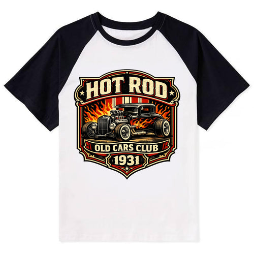 Hot Rod Club 1931 - Contrast Raglan T-shirt