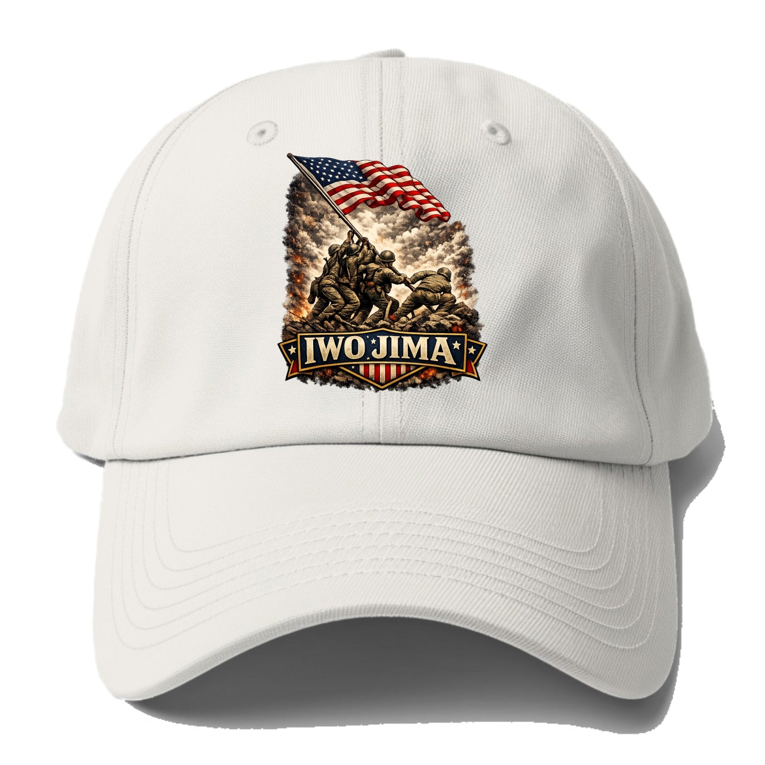 Iwo Jima Flag Raising - Baseball Cap For Big Heads