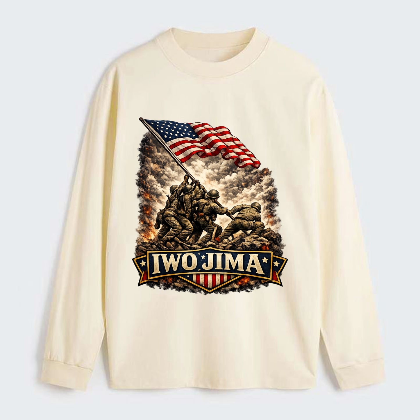 Iwo Jima Flag Raising - Classic Long Sleeve Shirt