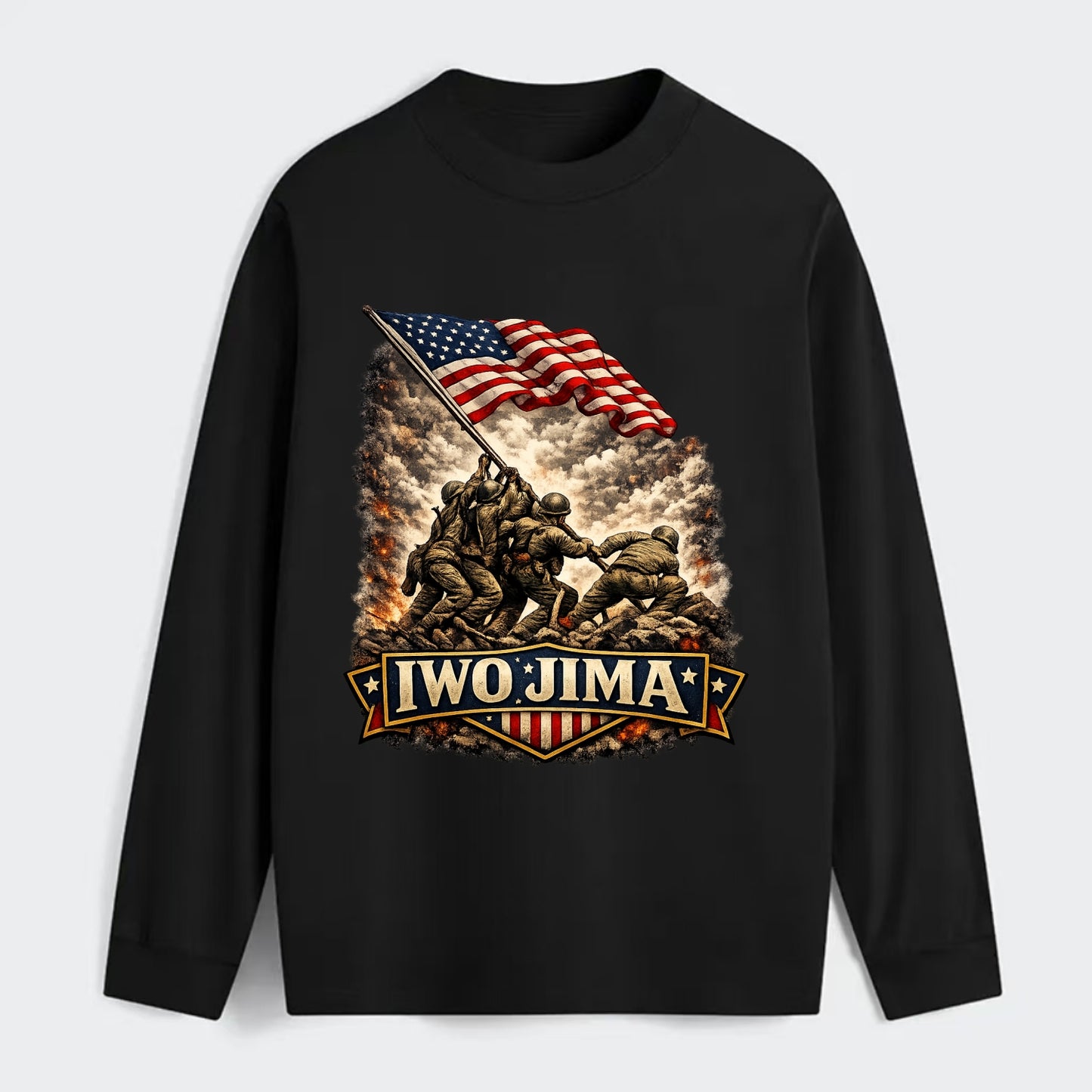 Iwo Jima Flag Raising - Classic Long Sleeve Shirt