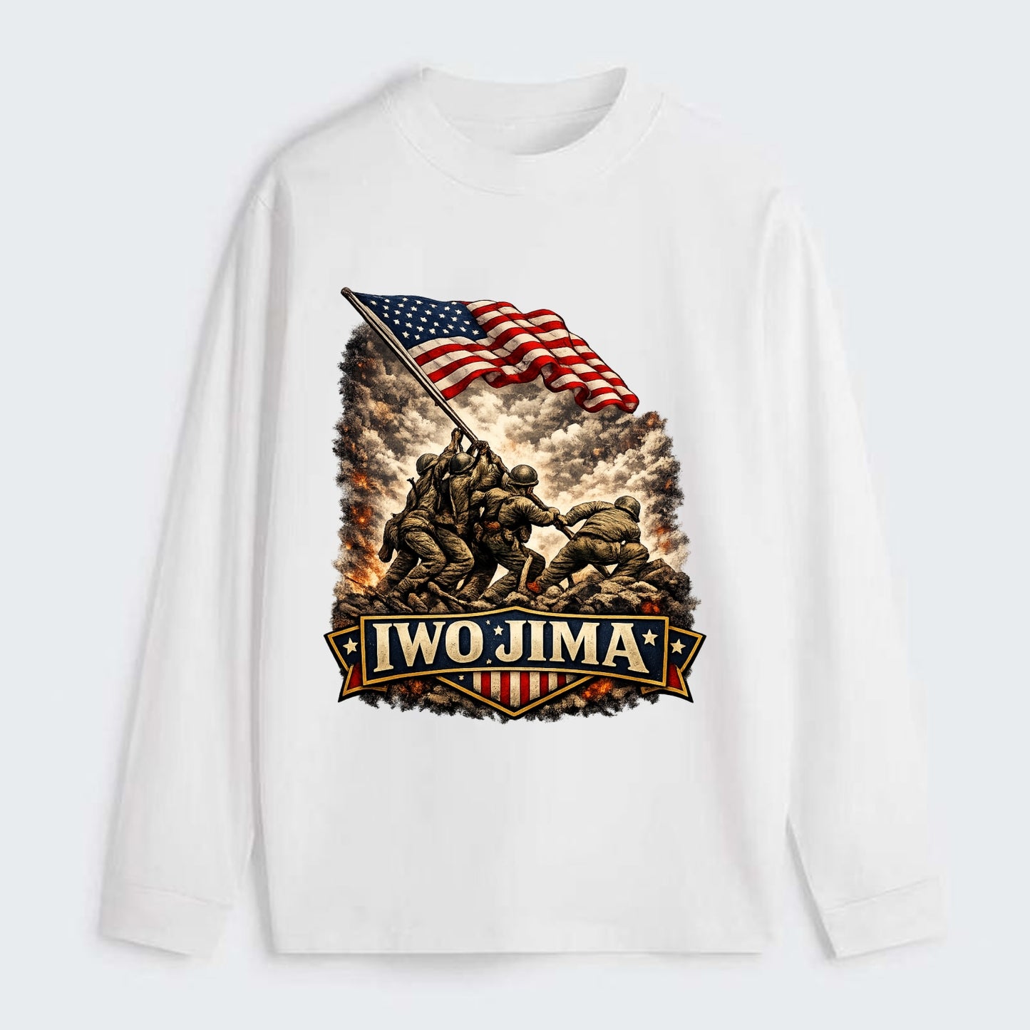 Iwo Jima Flag Raising - Classic Long Sleeve Shirt