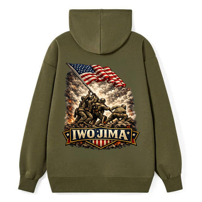 Iwo Jima Flag Raising - Classic Pullover Hoodie
