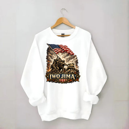 Iwo Jima Flag Raising - Crewneck Sweatshirt