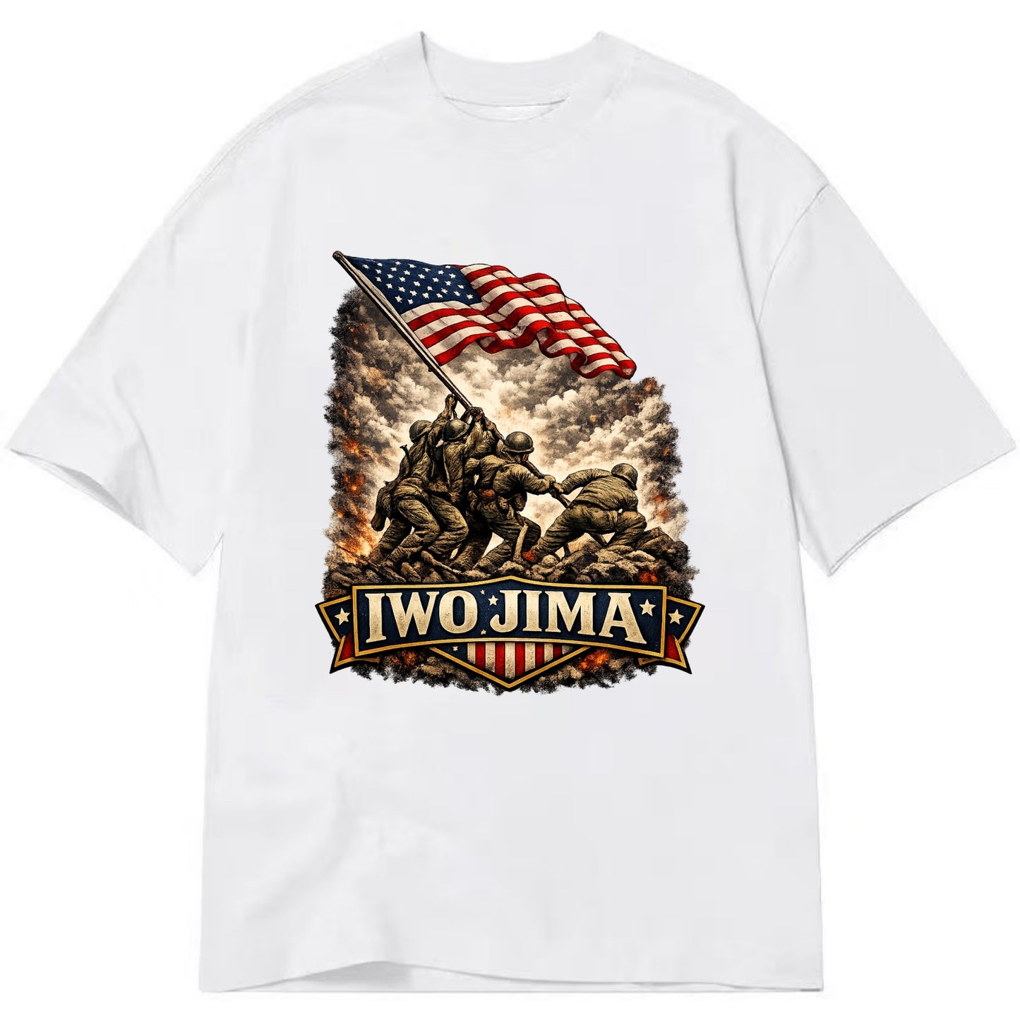 Iwo Jima Flag Raising - Classic T-shirt