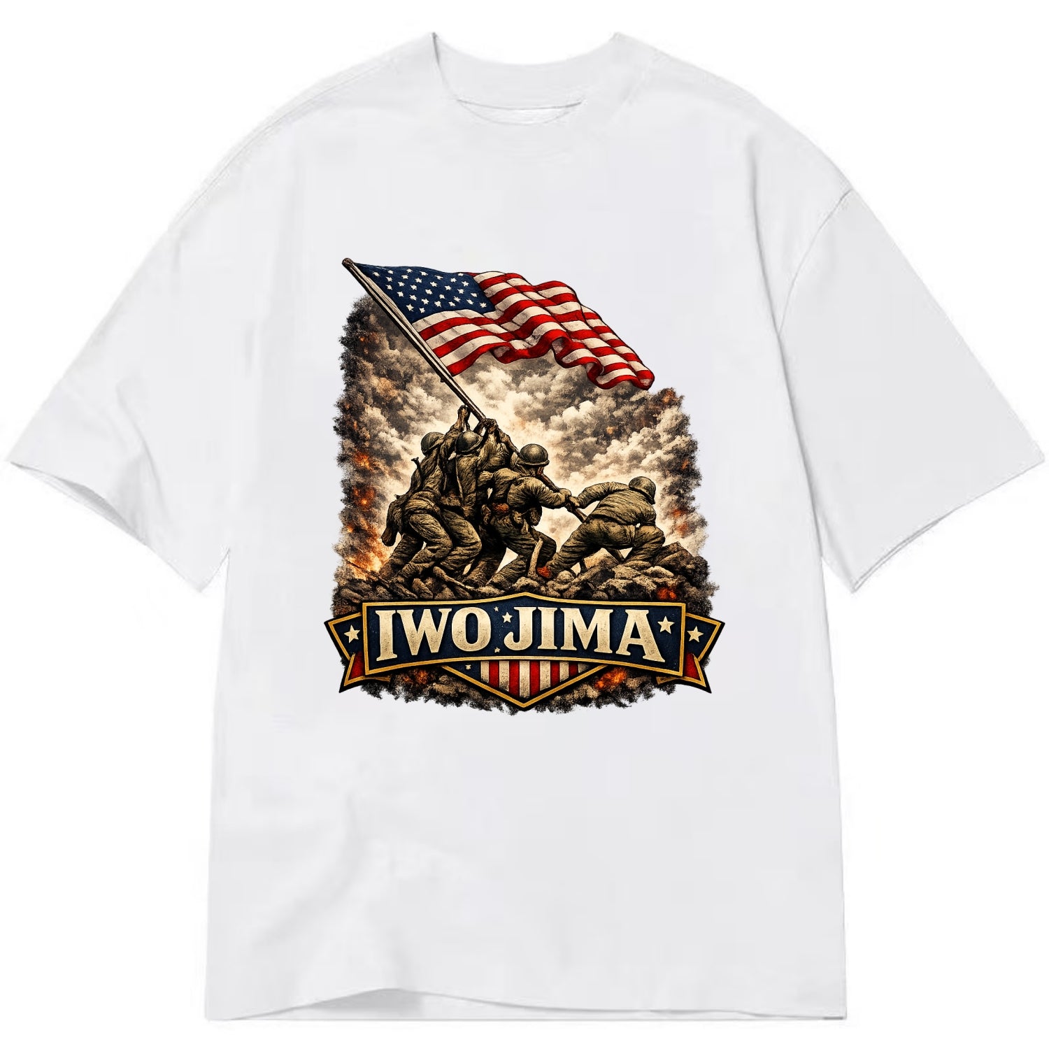 Iwo Jima Flag Raising - Classic T-shirt