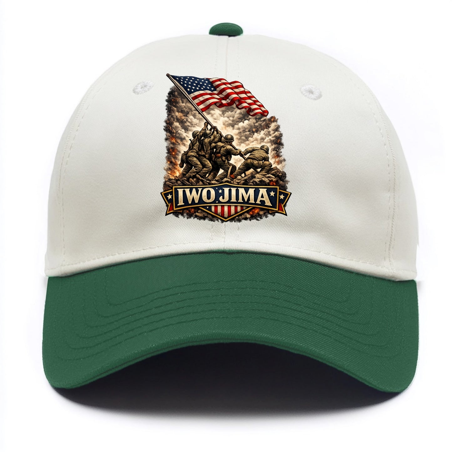 Iwo Jima Flag Raising - Two Tone Cap