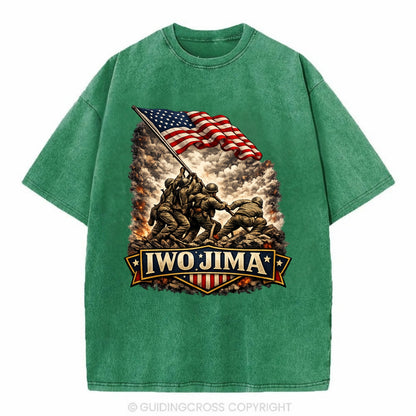 Iwo Jima Flag Raising - Vintage T-shirt
