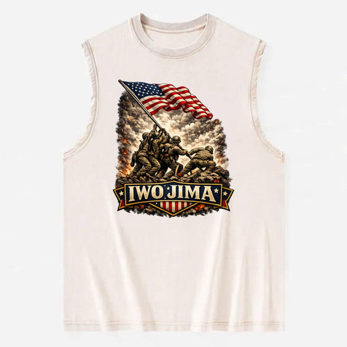 Iwo Jima Flag Raising - Vintage Washed Tank
