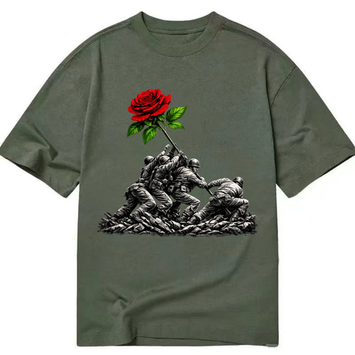 Iwo Jima Rose - Classic T-shirt