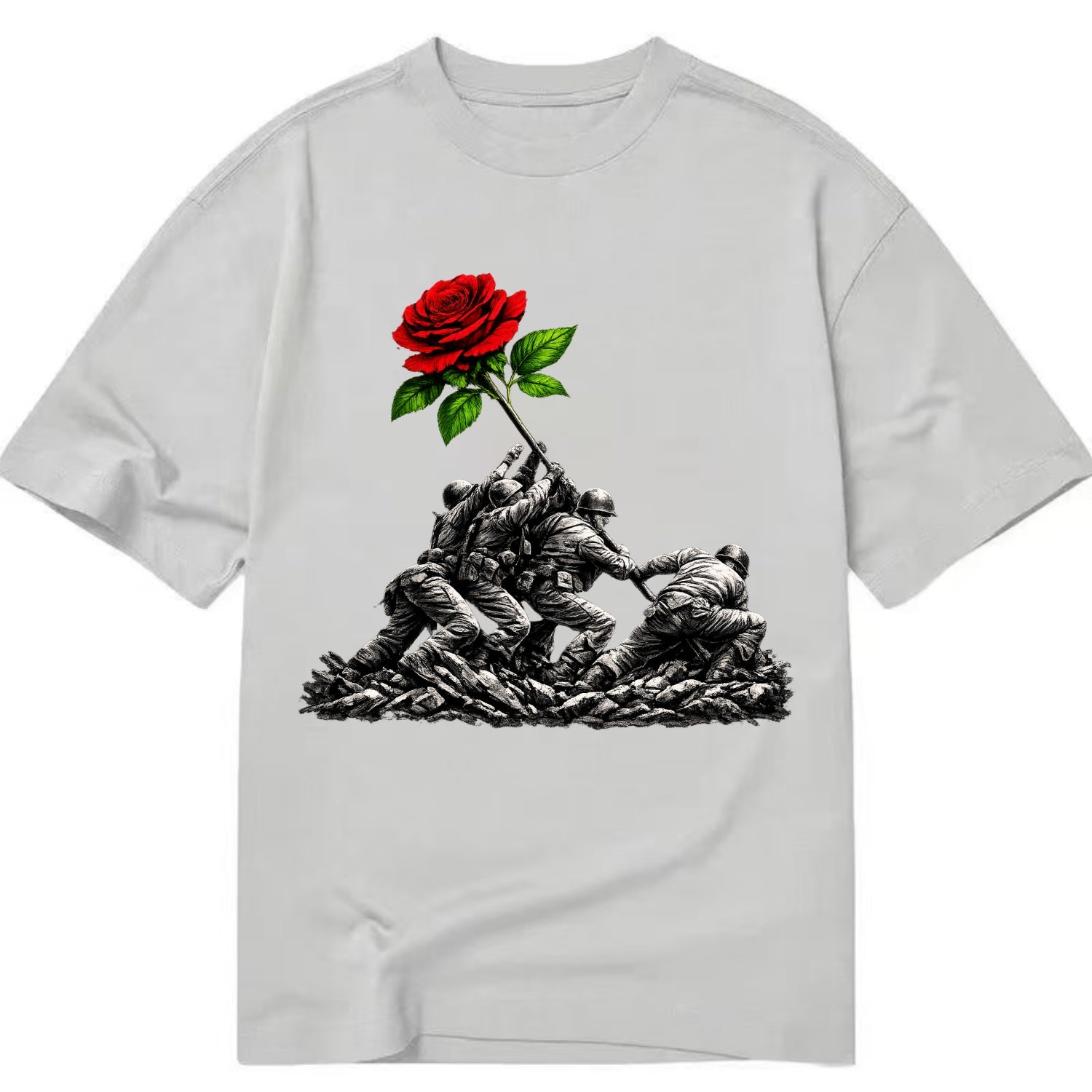 Iwo Jima Rose - Classic T-shirt