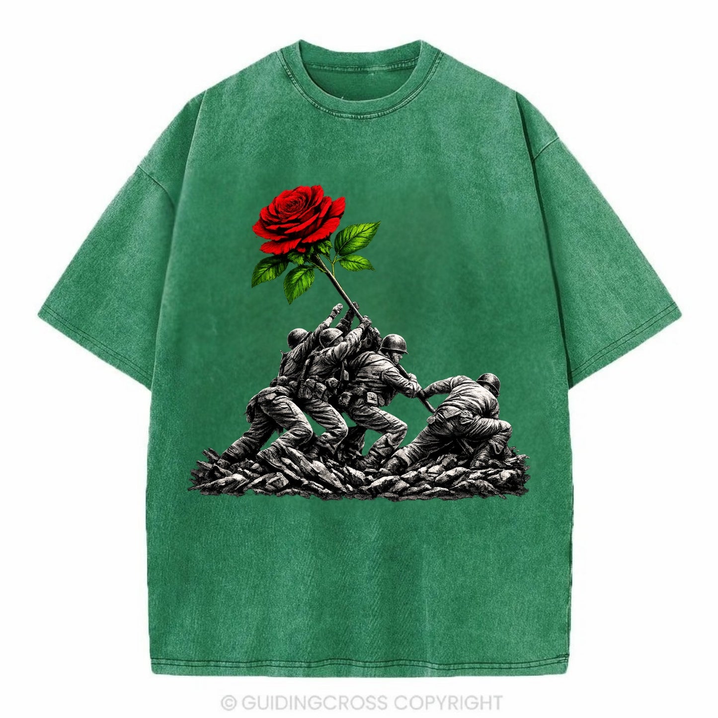 Iwo Jima Rose - Vintage T-shirt