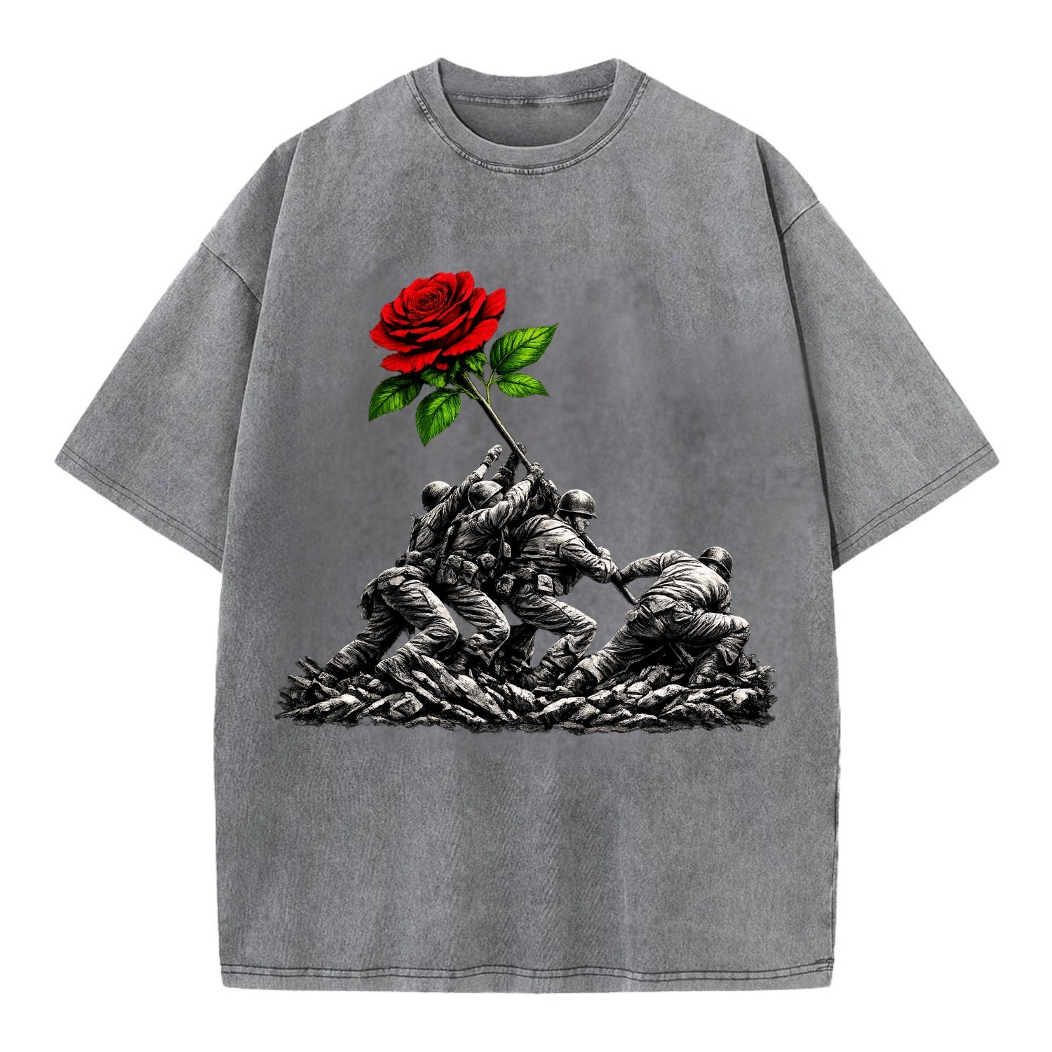 Iwo Jima Rose - Vintage T-shirt