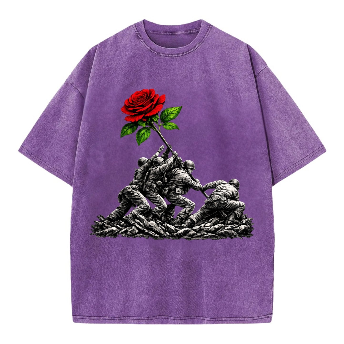 Iwo Jima Rose - Vintage T-shirt