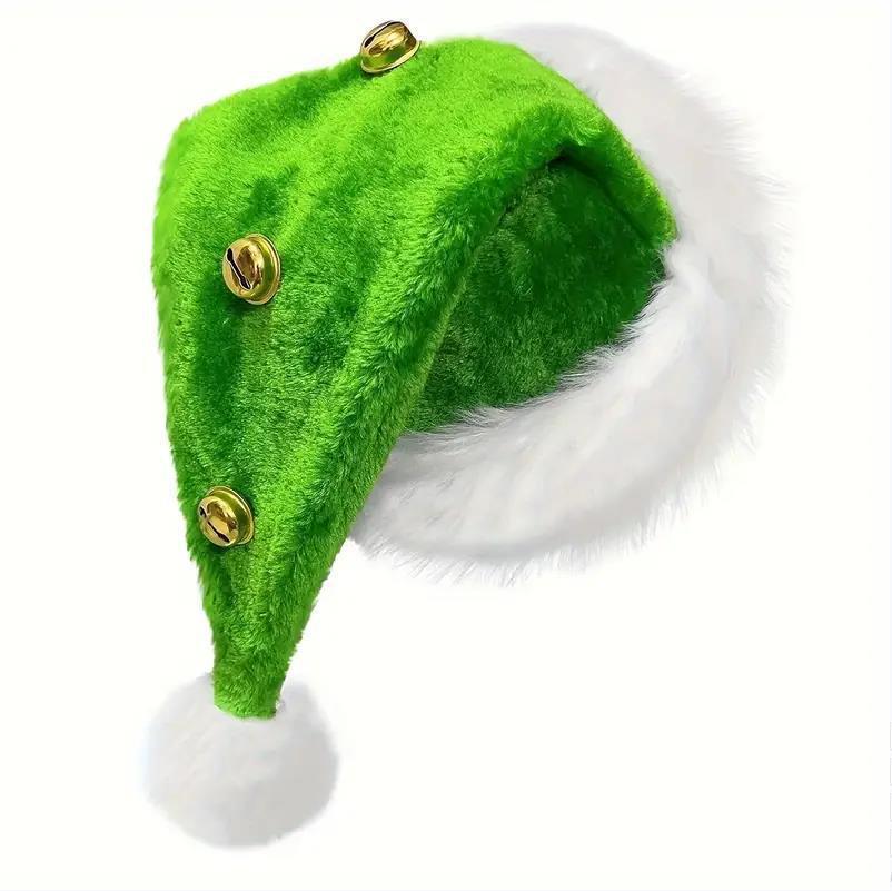 Jingle Bell Santa Hat - Plush & Festive