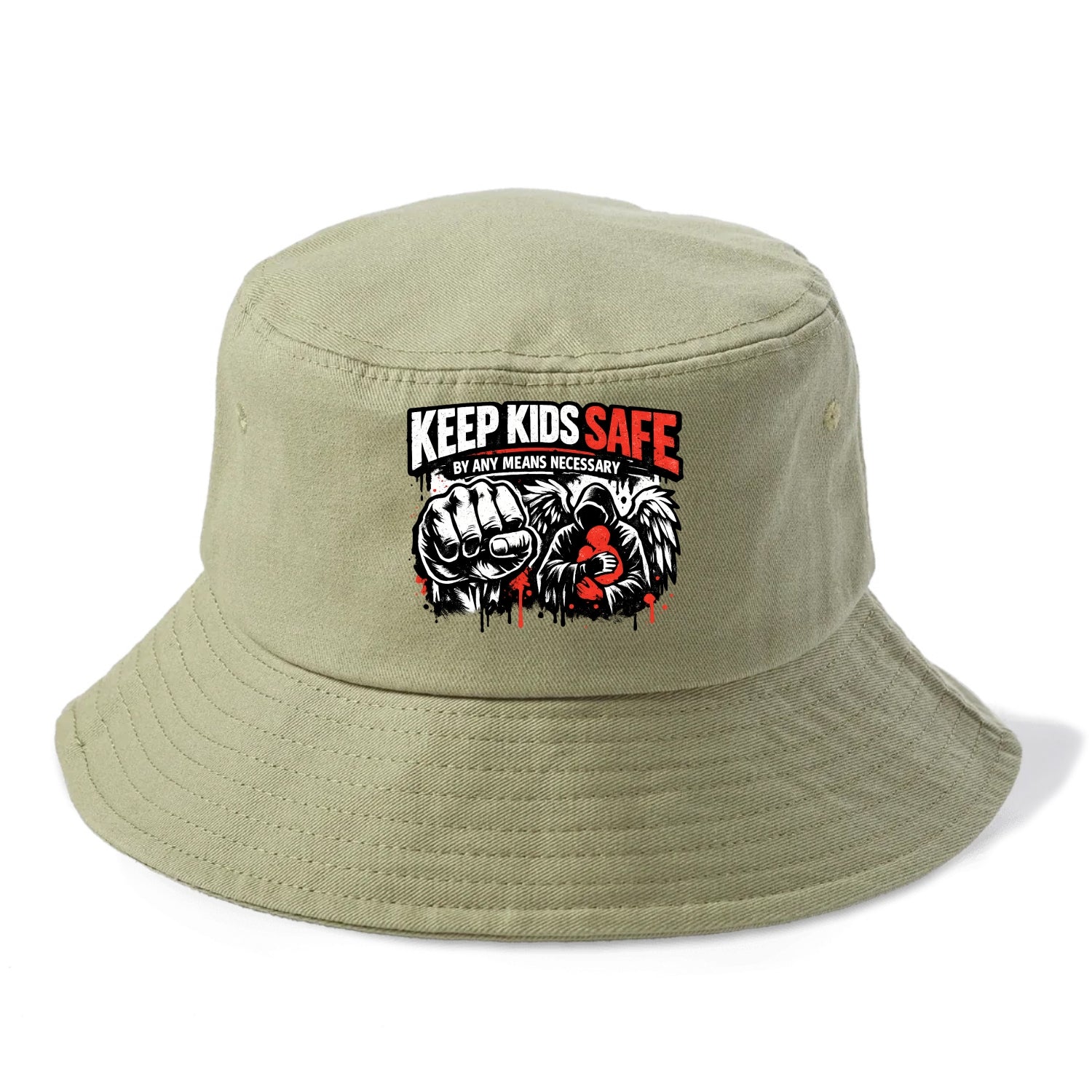 Keep Kids Safe By Any Means - Bucket Hat