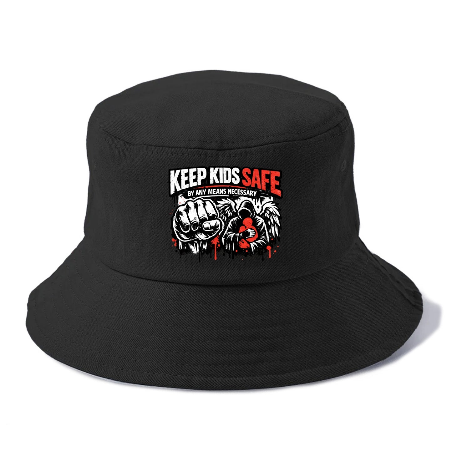 Keep Kids Safe By Any Means - Bucket Hat